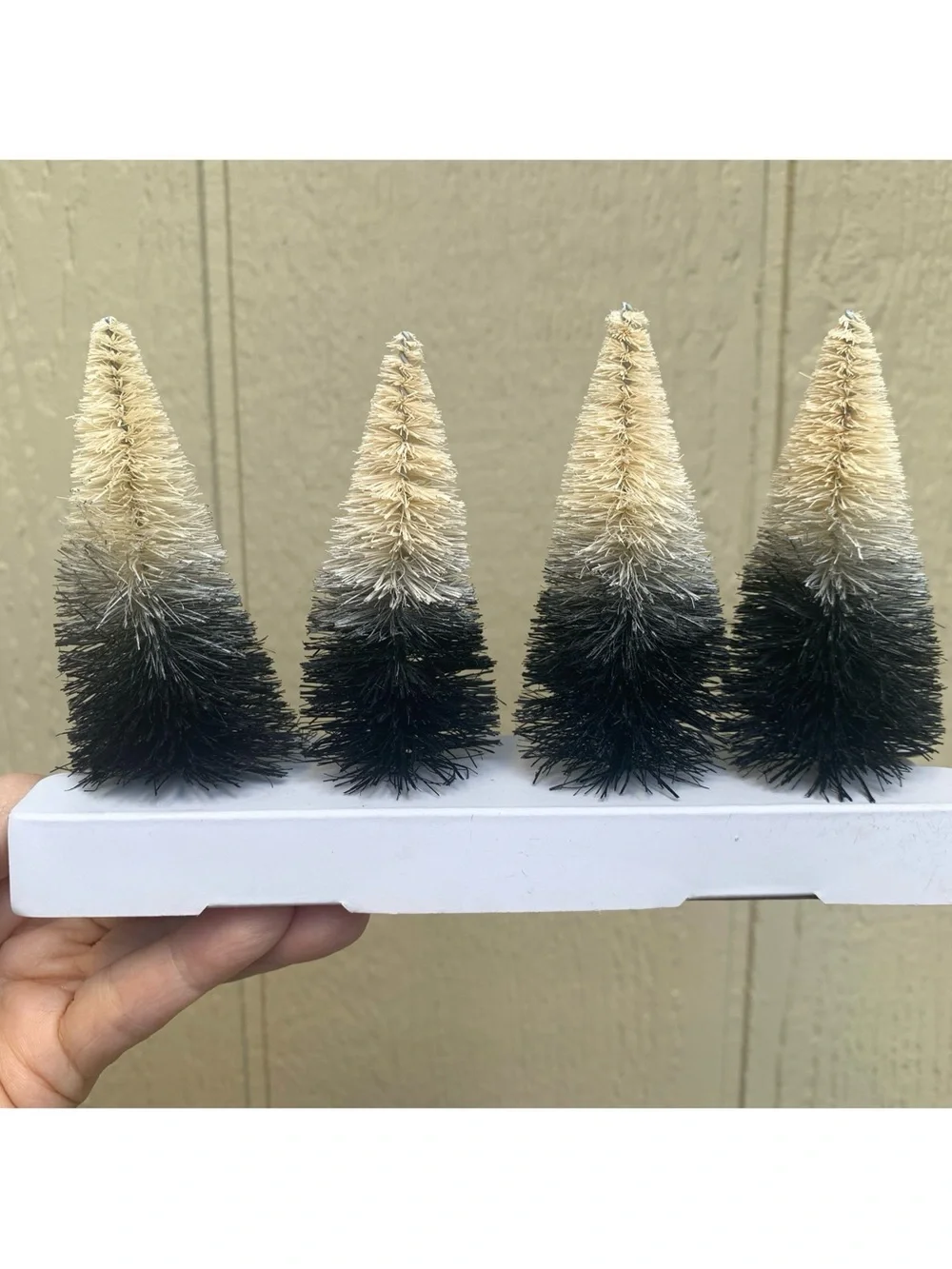 Target Hyde & Eek 2024 Small Bottle Brush Halloween Trees Set of 4